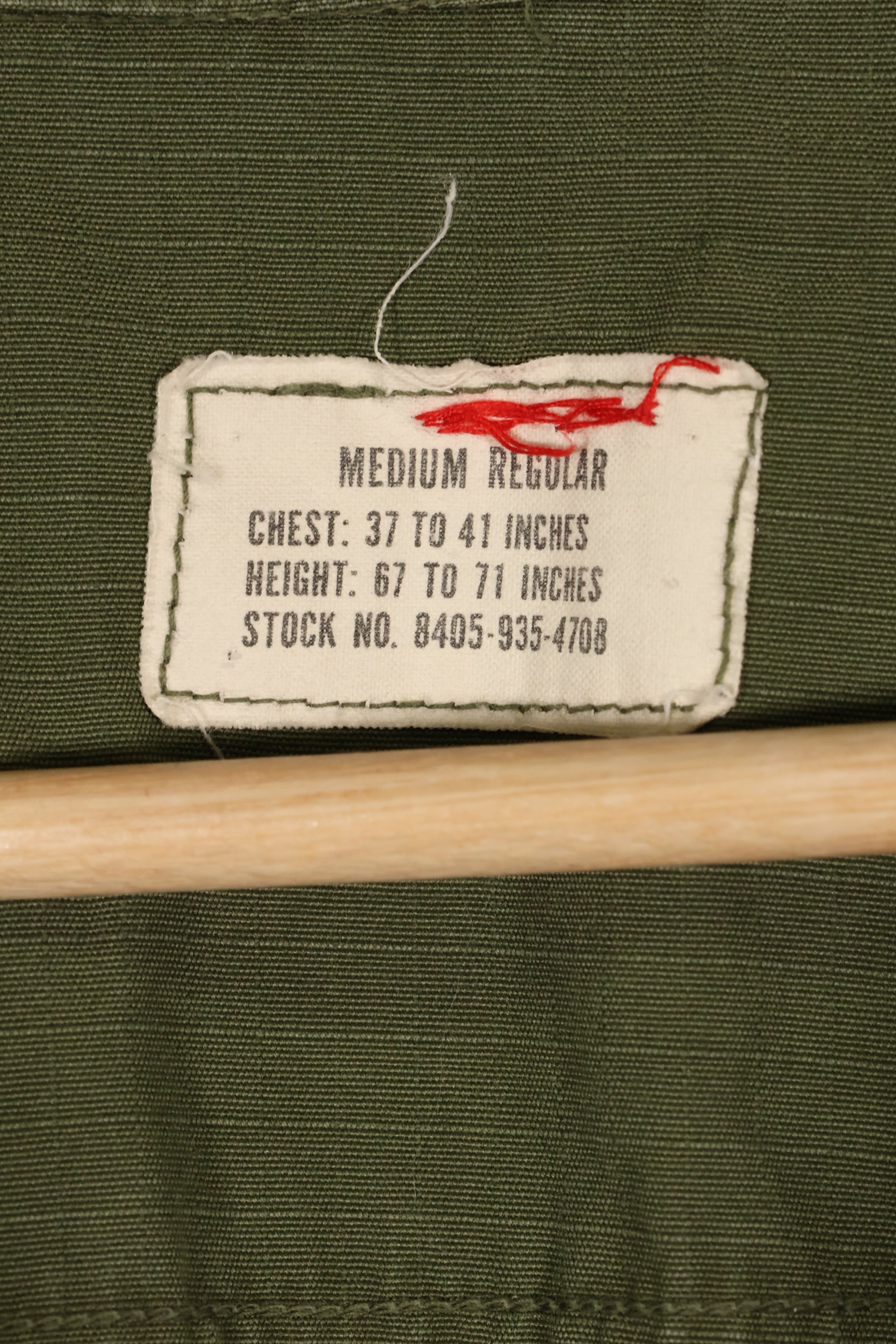 1968 年合同 M-R 1980 年代绿色贝雷帽使用过的第 4 款丛林疲劳夹克，使用过。