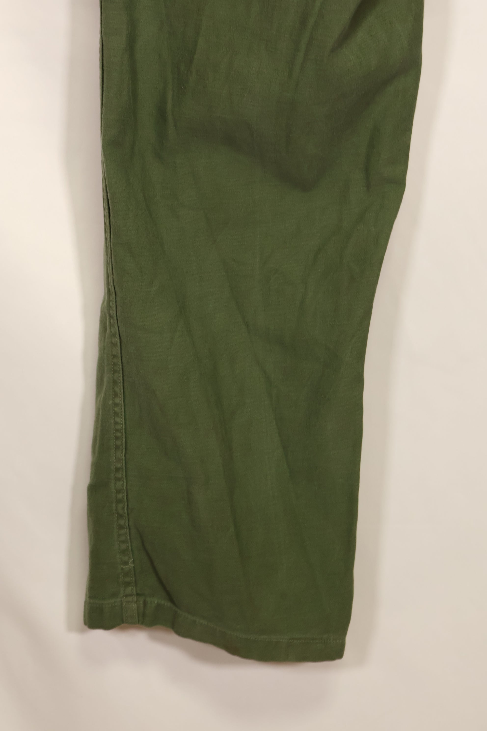 1960s TYPE 1 estimated MEDIUM US Army OG-107 Utility Pants Baker Pants Used A