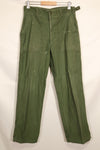 1960s TYPE 1 MEDIUM US Army OG-107 Utility Pants Baker Pants Used B