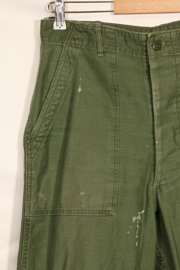 1960s TYPE 1 MEDIUM US Army OG-107 Utility Pants Baker Pants Used B