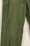 1960s TYPE 1 MEDIUM US Army OG-107 Utility Pants Baker Pants Used B