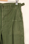 1960s TYPE 1 MEDIUM US Army OG-107 Utility Pants Baker Pants Used B