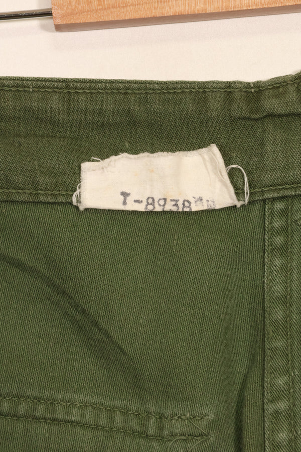 1960s TYPE 1 MEDIUM US Army OG-107 Utility Pants Baker Pants Used B