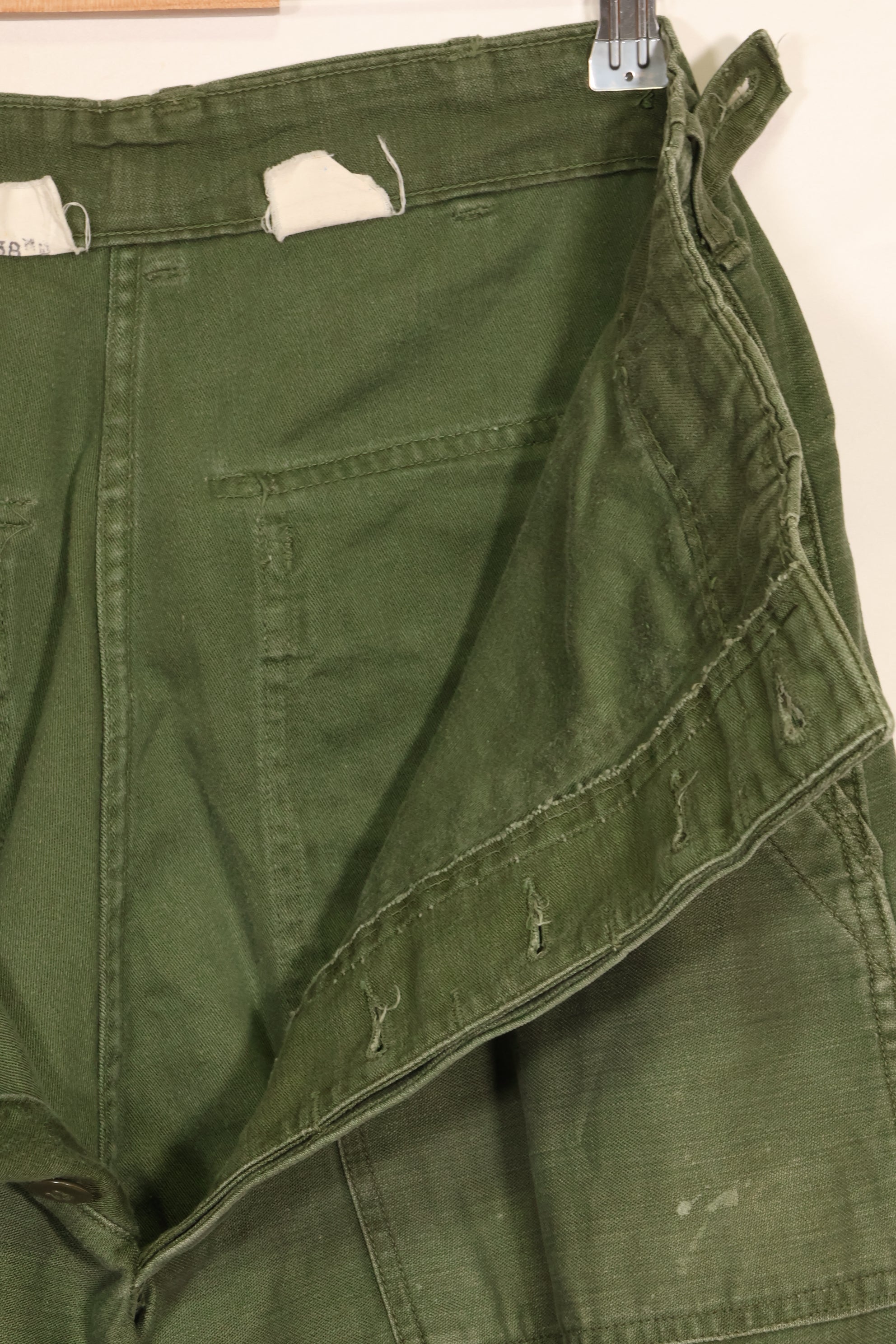 1960s TYPE 1 MEDIUM US Army OG-107 Utility Pants Baker Pants Used B