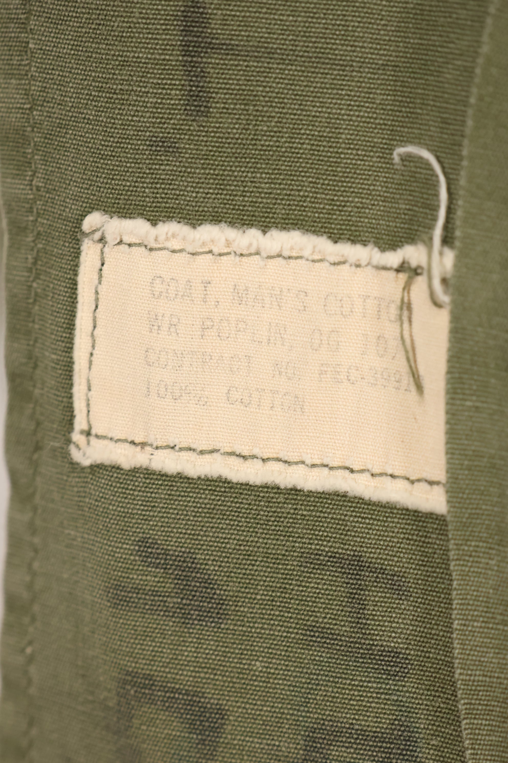 Early 1960's Estimated S-S Japanese 2nd Model Jungle Fatigue Jacket FEC Contract Individual Used