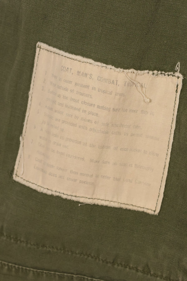 Early 1960's Estimated S-S Japanese 2nd Model Jungle Fatigue Jacket FEC Contract Individual Used