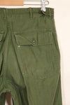 1960s TYPE 1 MEDIUM US Army OG-107 Utility Pants Baker Pants Used B