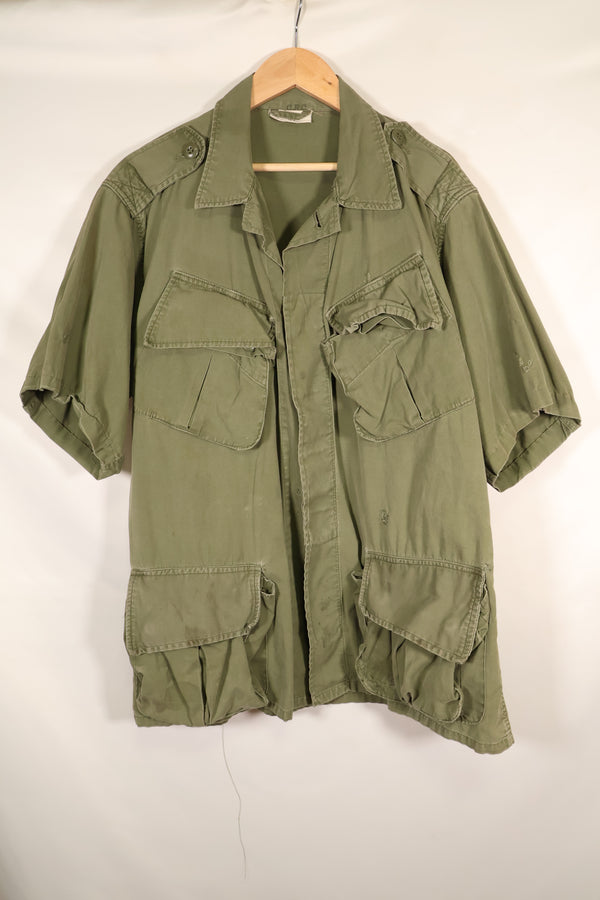 Circa 1965 M-S FEC Contract Made in Japan 2nd Model Jungle Fatigue Jacket Short Sleeve Custom Used