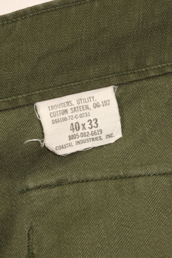 1972 Accounting TYPE 3 40 x 33 US Army OG-107 Utility Pants Baker Pants Used