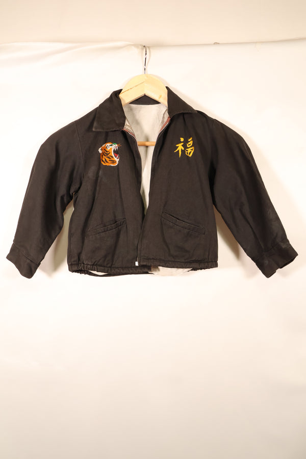 1966年　子供用　ベトナム戦争　ツアージャケット　ベトジャン　QUINHON　ジッパー破損あり　中古品