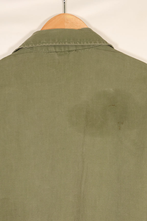 Circa 1965 M-S FEC Contract Made in Japan 2nd Model Jungle Fatigue Jacket Short Sleeve Custom Used