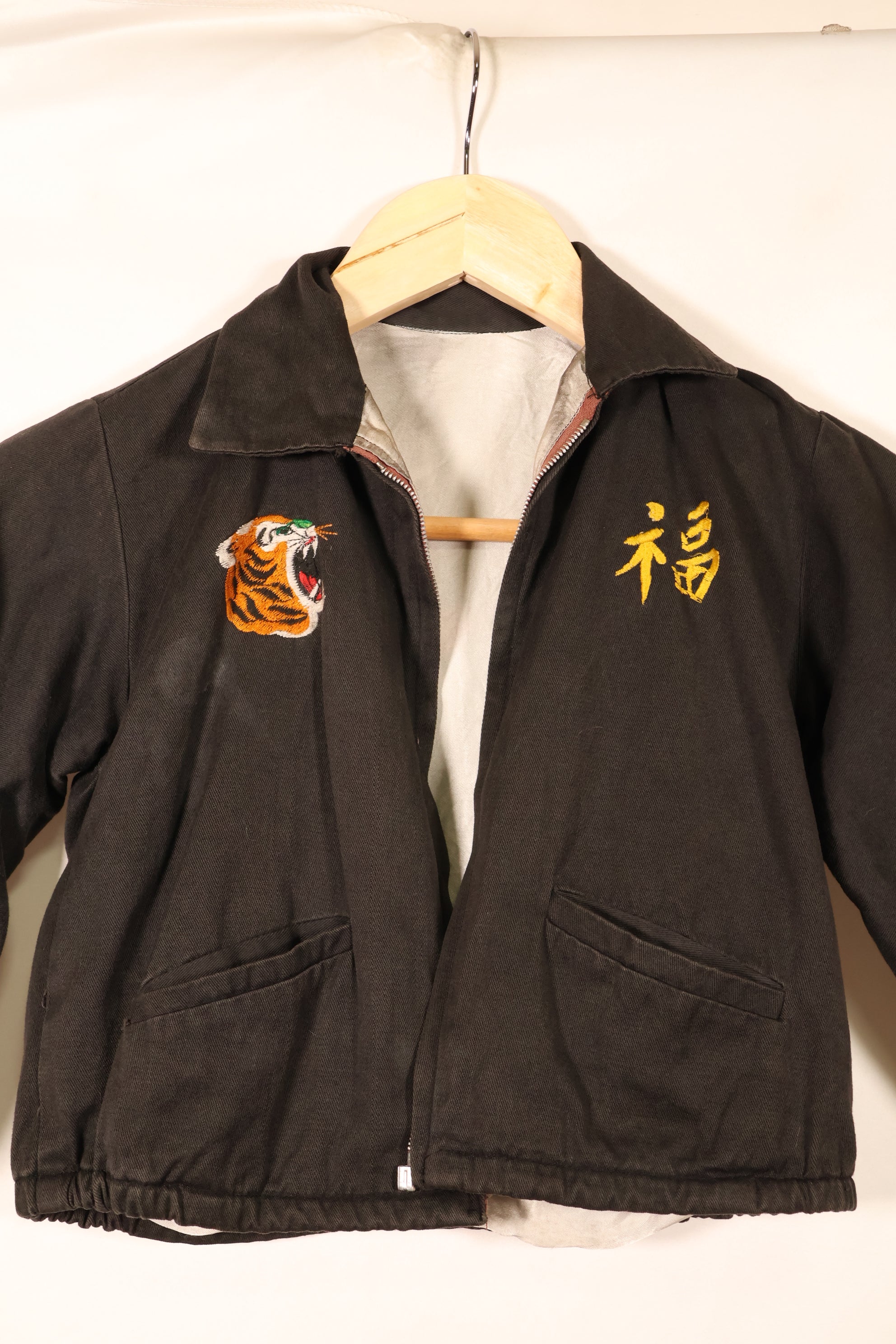 1966年　子供用　ベトナム戦争　ツアージャケット　ベトジャン　QUINHON　ジッパー破損あり　中古品