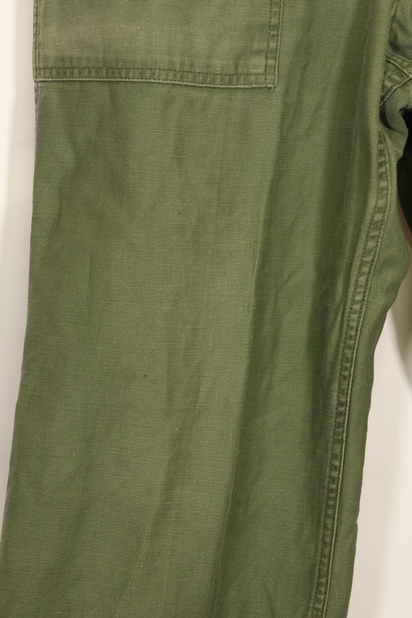1950's TYPE 1 estimated SMALL US Army OG-107 Utility Pants Baker Pants Used
