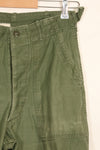 1950's TYPE 1 estimated SMALL US Army OG-107 Utility Pants Baker Pants Used
