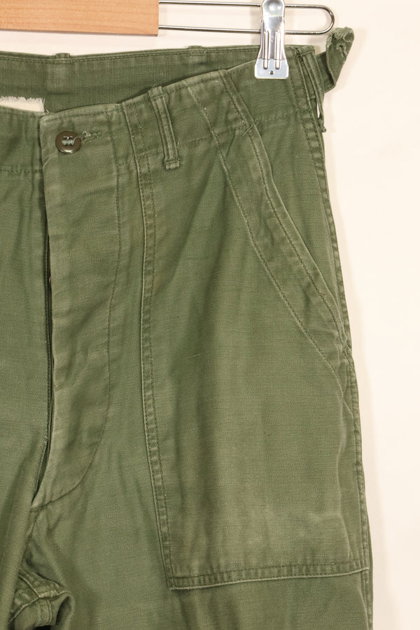 1950's TYPE 1 estimated SMALL US Army OG-107 Utility Pants Baker Pants Used