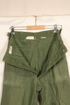 1950's TYPE 1 estimated SMALL US Army OG-107 Utility Pants Baker Pants Used