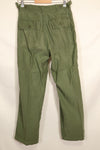 1950's TYPE 1 estimated SMALL US Army OG-107 Utility Pants Baker Pants Used