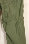1950's TYPE 1 estimated SMALL US Army OG-107 Utility Pants Baker Pants Used