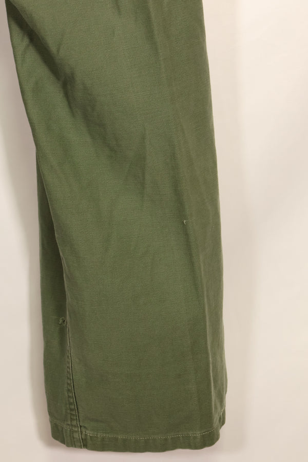 1950's TYPE 1 estimated SMALL US Army OG-107 Utility Pants Baker Pants Used