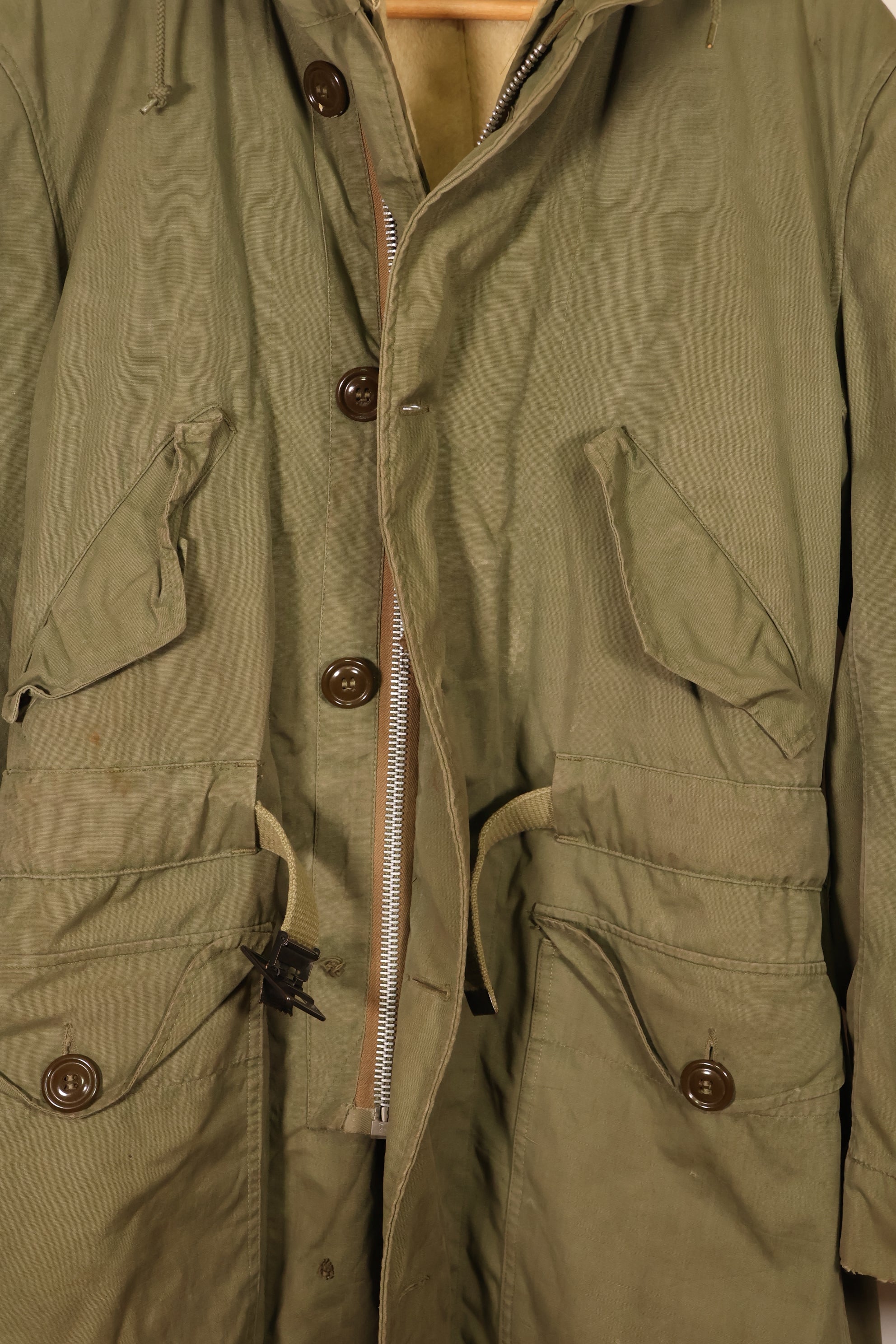 1940年代　MEDIUM　M-1947 フィールドパーカー　陸軍　海兵隊　汚れあり　中古品