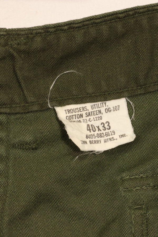 1972 Accounting TYPE 3 40 x 33 US Army OG-107 Utility Pants Baker Pants Used B