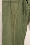 1950's TYPE 1 estimated SMALL US Army OG-107 Utility Pants Baker Pants Used A