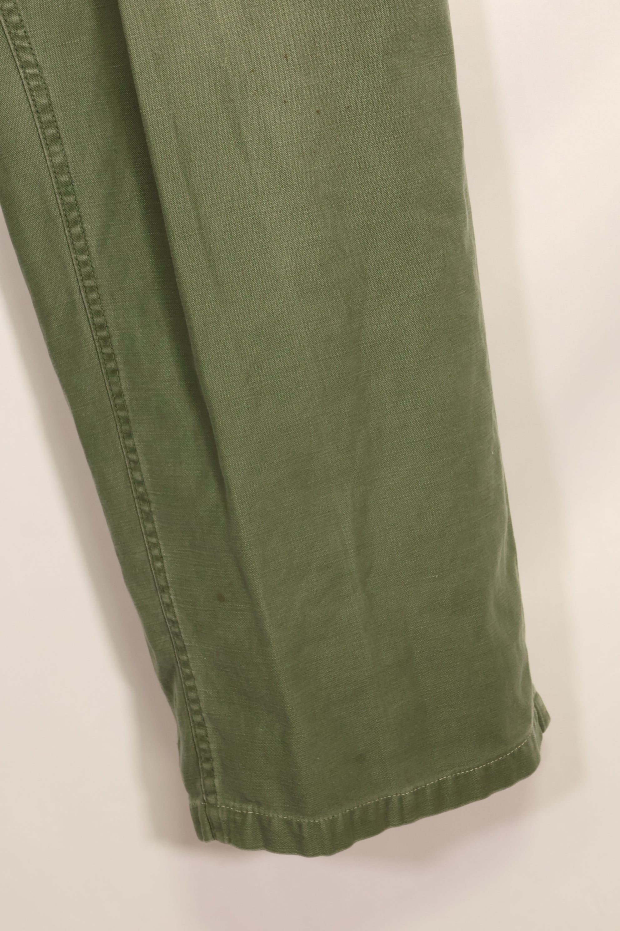 1950's TYPE 1 estimated SMALL US Army OG-107 Utility Pants Baker Pants Used A