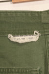1950's TYPE 1 estimated SMALL US Army OG-107 Utility Pants Baker Pants Used A