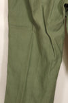 1950's TYPE 1 estimated SMALL US Army OG-107 Utility Pants Baker Pants Used A
