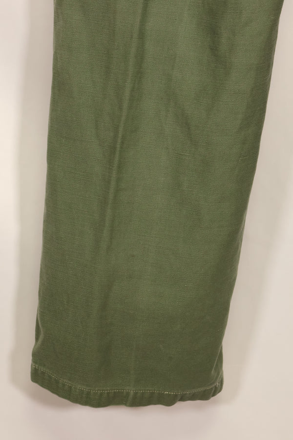 1950's TYPE 1 estimated SMALL US Army OG-107 Utility Pants Baker Pants Used A