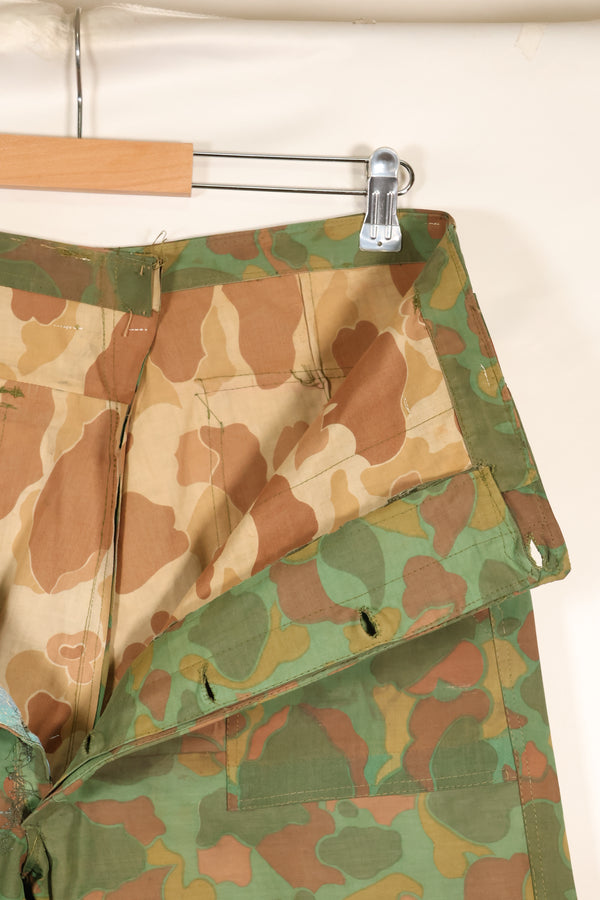 1960's Privately Sourced U.S. Marine Corps Frogskin Poncho Shirt and Pants Set Made in South Vietnam