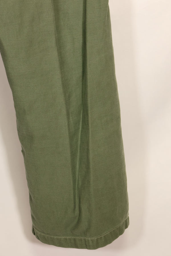 1950's TYPE 1 estimated SMALL US Army OG-107 Utility Pants Baker Pants Used A
