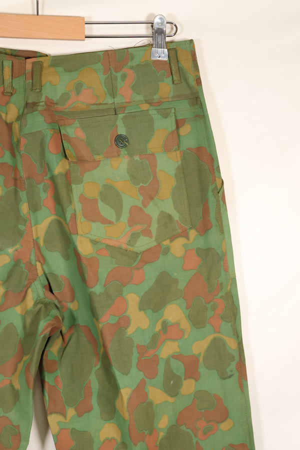 1960's Privately Sourced U.S. Marine Corps Frogskin Poncho Shirt and Pants Set Made in South Vietnam