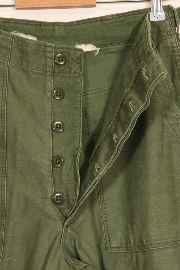 1950年代　TYPE 1　推定SMALL　 アメリカ軍　OG-107 ユーティリティパンツ　ベイカーパンツ　中古品  B
