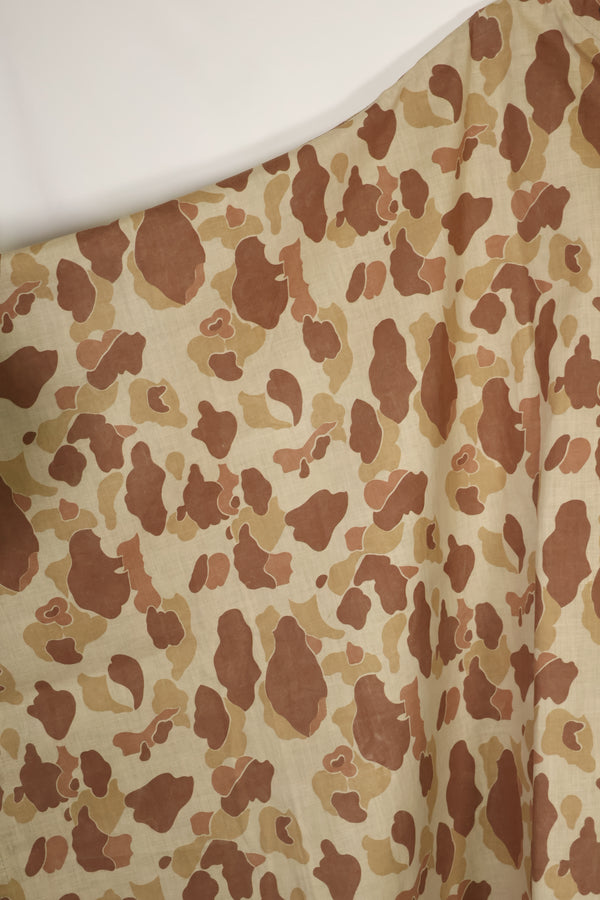 実物　1944年製　USMC フロッグスキン迷彩　ゴム引き　レインポンチョ　状態良い　中古品