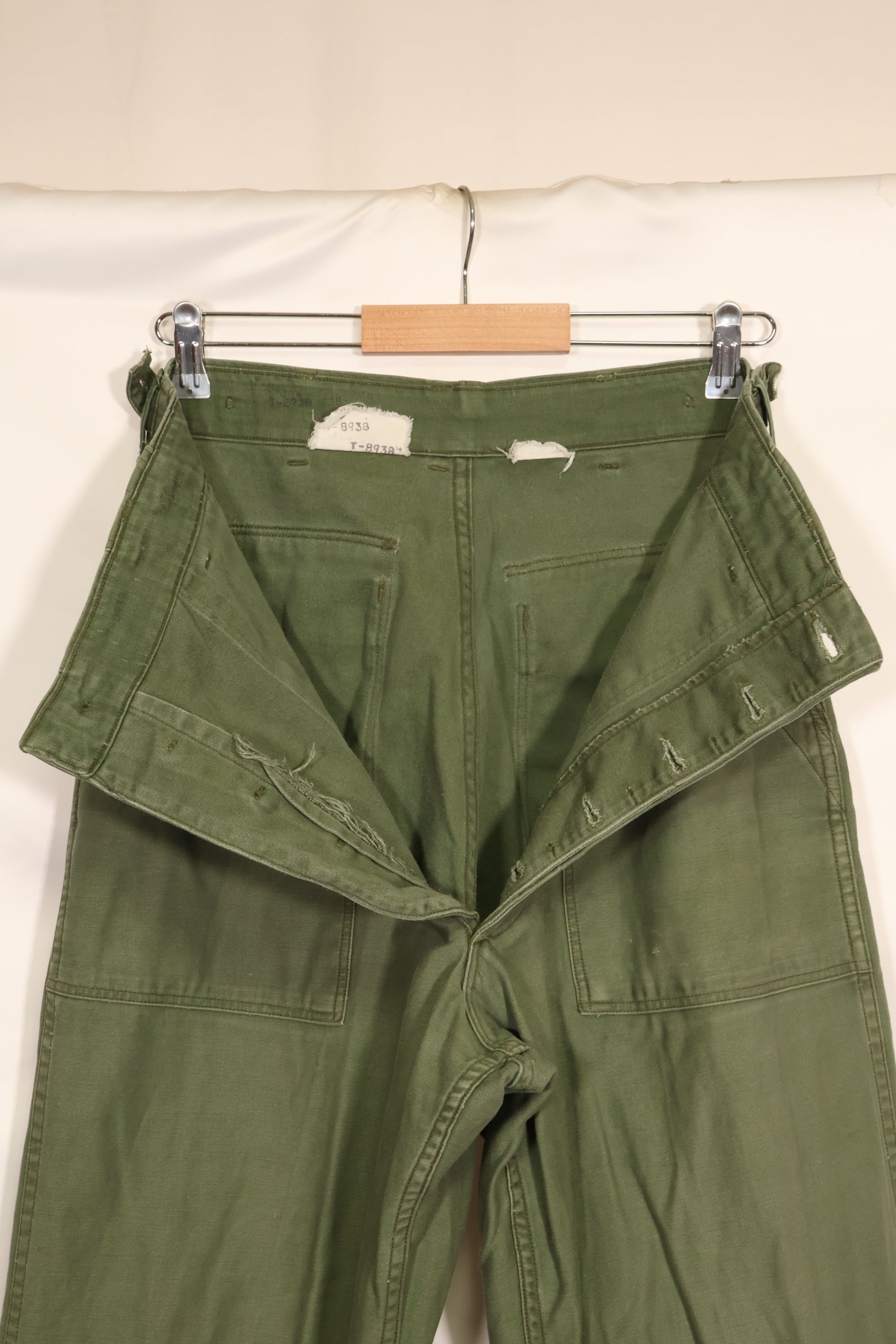 1950年代　TYPE 1　推定SMALL　 アメリカ軍　OG-107 ユーティリティパンツ　ベイカーパンツ　中古品  B