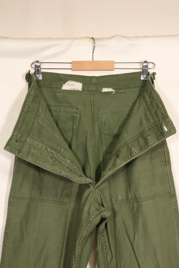 1950年代　TYPE 1　推定SMALL　 アメリカ軍　OG-107 ユーティリティパンツ　ベイカーパンツ　中古品  B