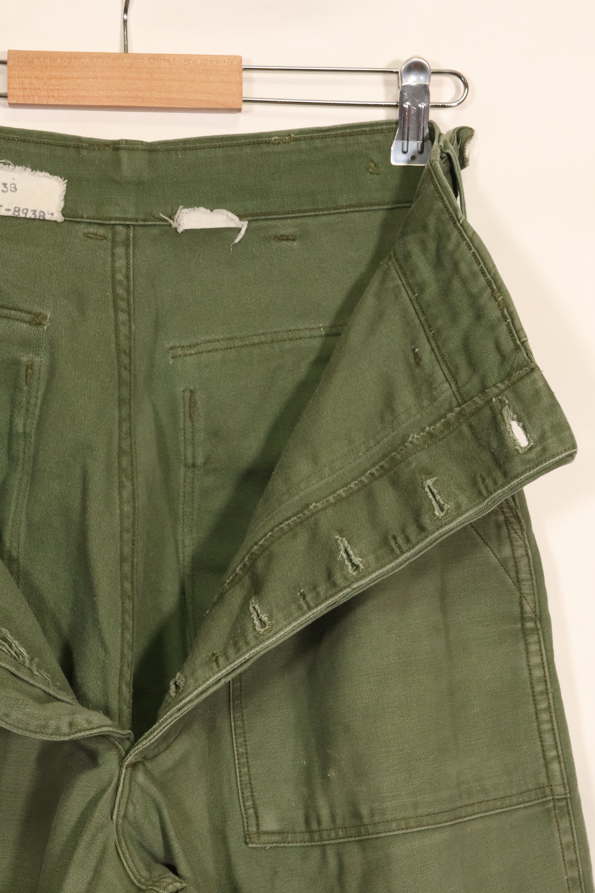 1950年代　TYPE 1　推定SMALL　 アメリカ軍　OG-107 ユーティリティパンツ　ベイカーパンツ　中古品  B