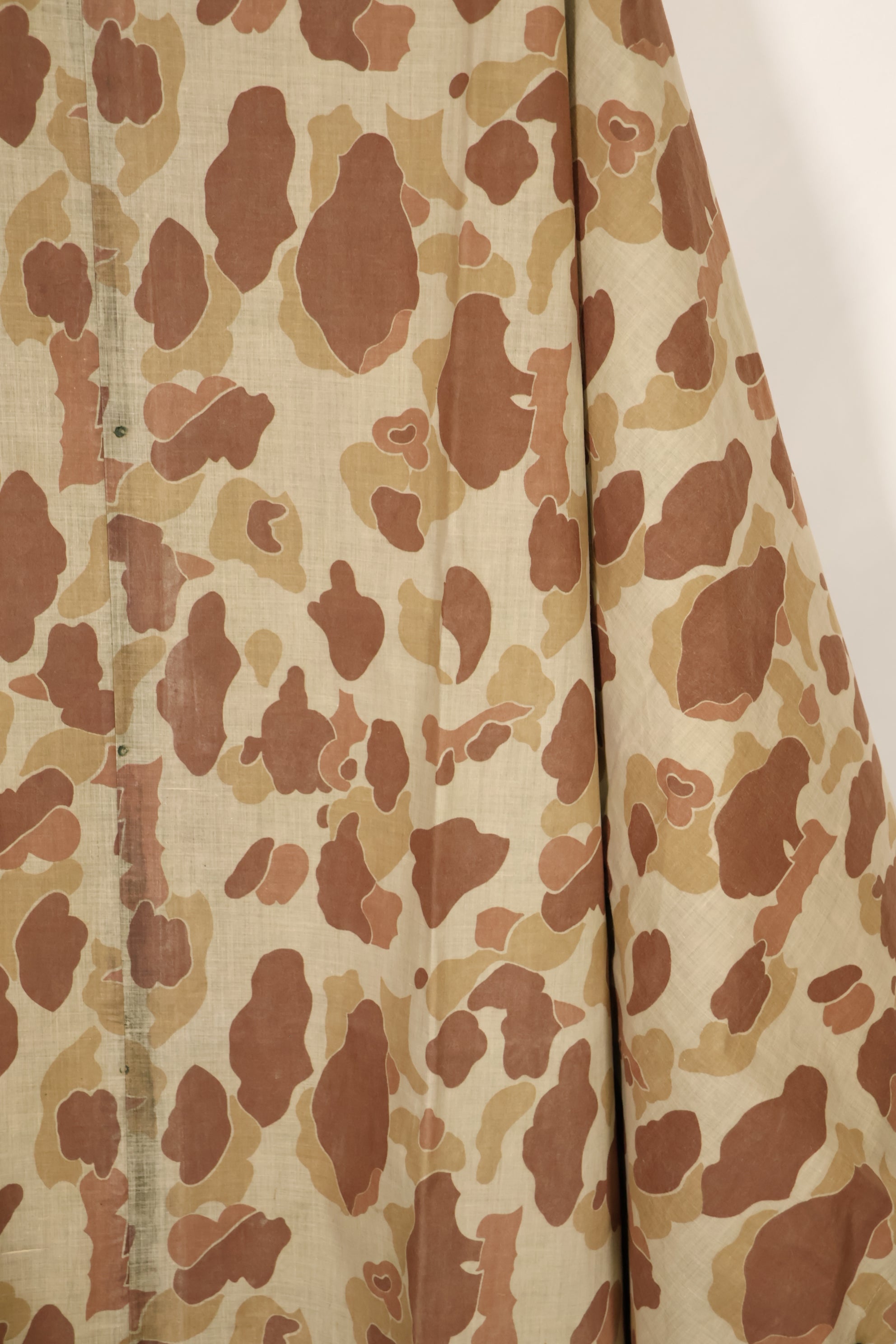 実物　1944年製　USMC フロッグスキン迷彩　ゴム引き　レインポンチョ　状態良い　中古品