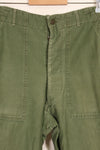 1950s TYPE 1 estimated MEDIUM US Army OG-107 Utility Pants Baker Pants Used C