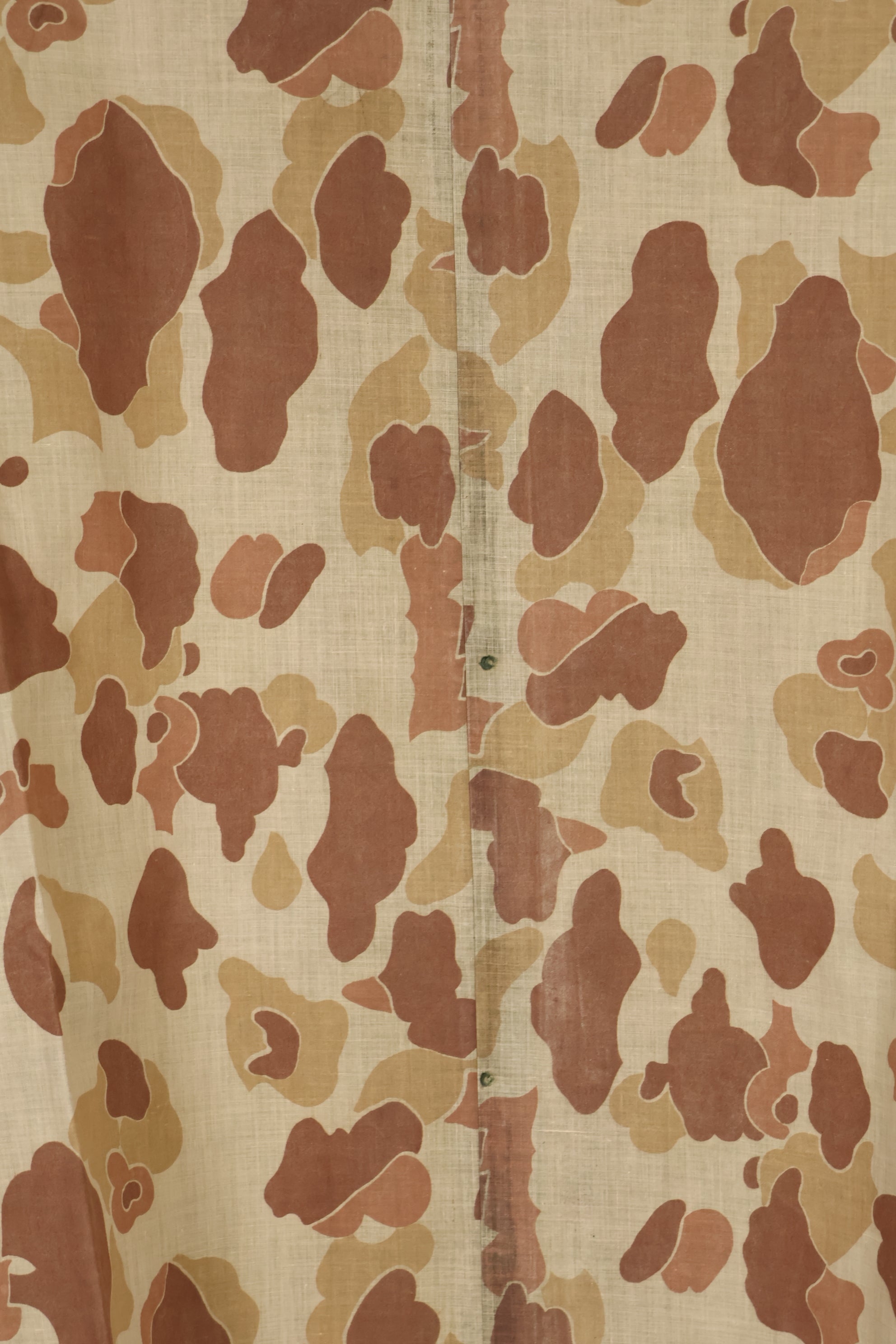 実物　1944年製　USMC フロッグスキン迷彩　ゴム引き　レインポンチョ　状態良い　中古品