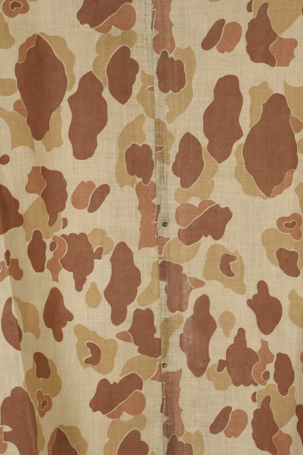 実物　1944年製　USMC フロッグスキン迷彩　ゴム引き　レインポンチョ　状態良い　中古品