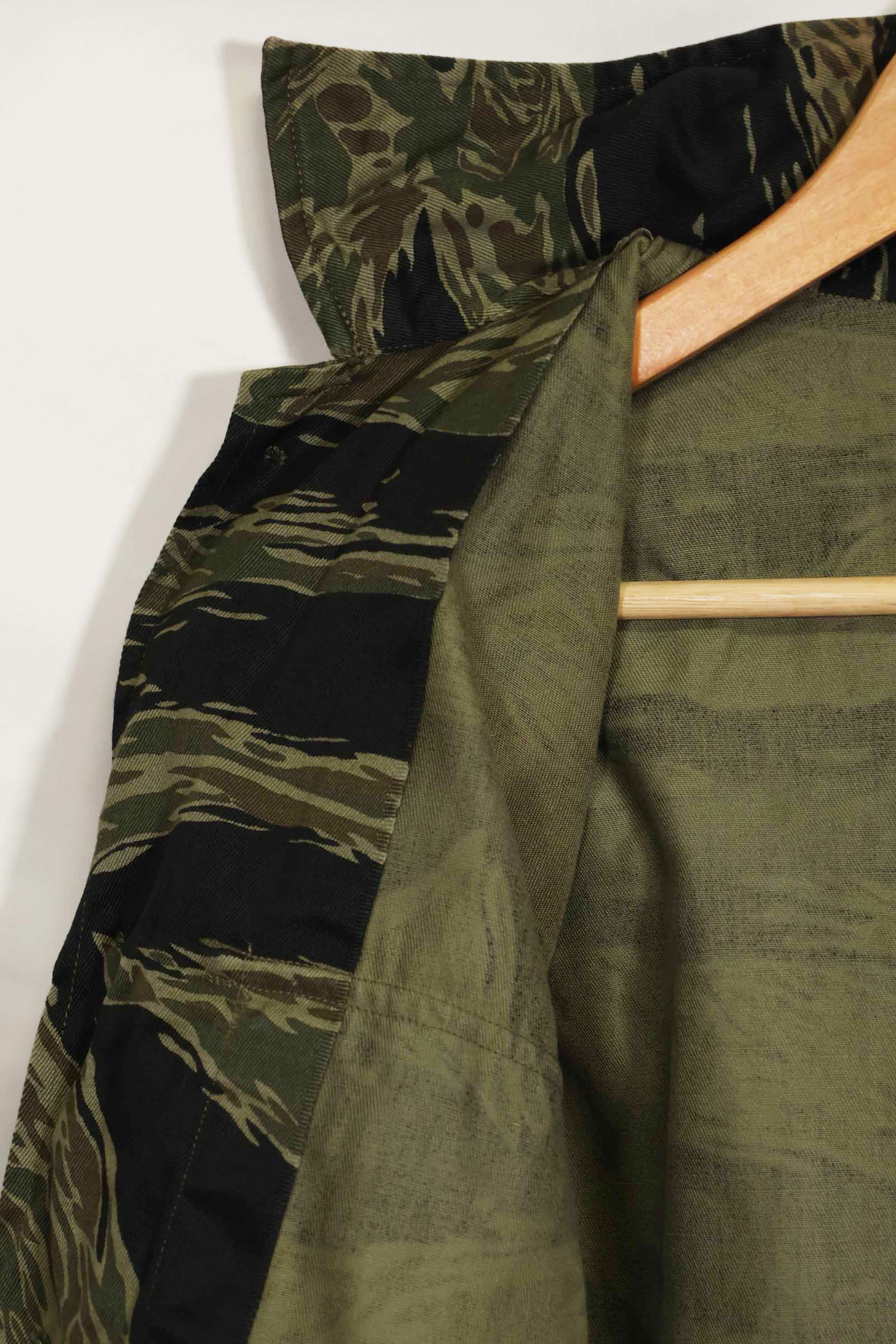 1960年代　ほぼデッドストック　シルバータイガー　タイガーストライプシャツ　US-M　状態良い　中古品