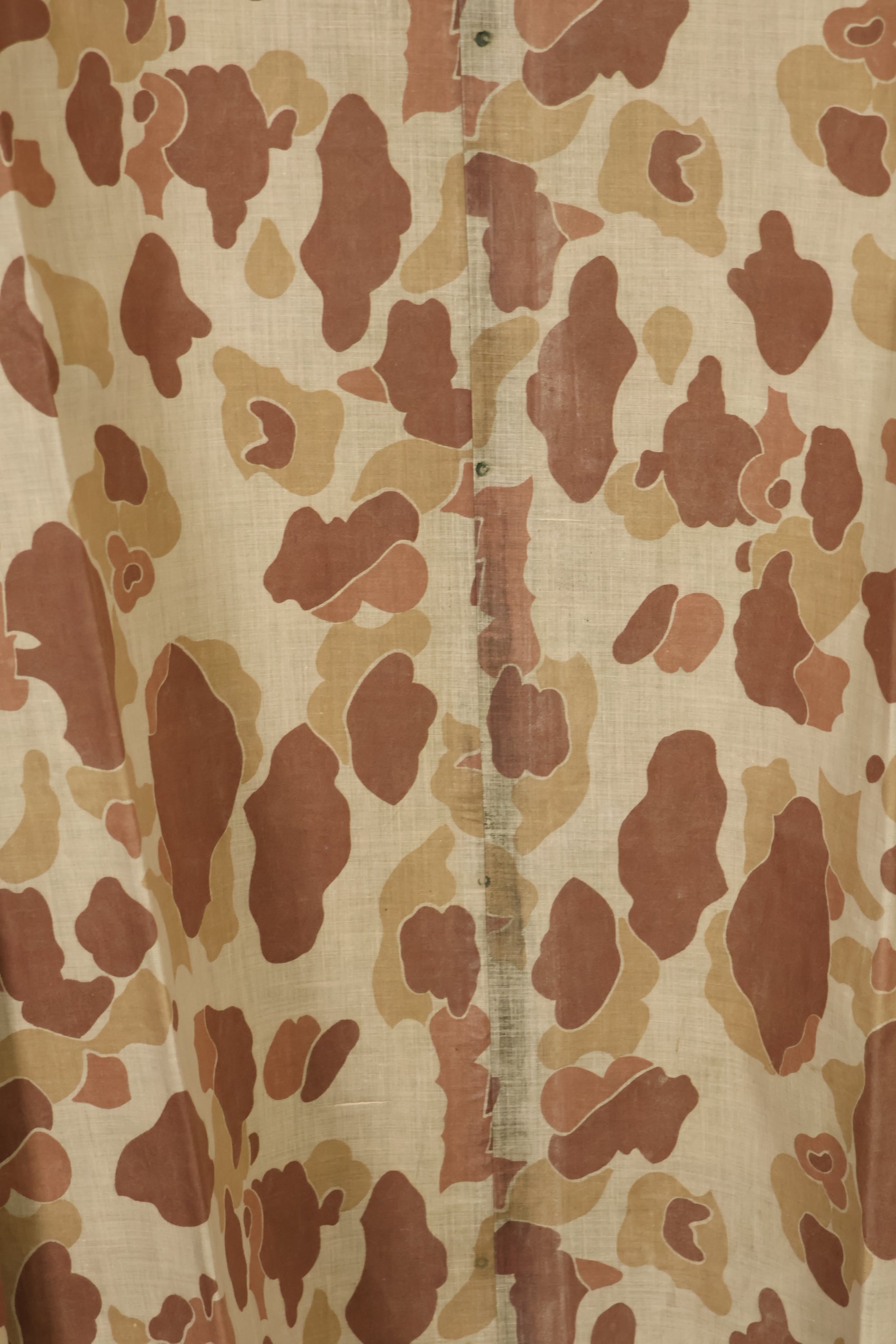 実物　1944年製　USMC フロッグスキン迷彩　ゴム引き　レインポンチョ　状態良い　中古品