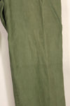 1950s TYPE 1 estimated MEDIUM US Army OG-107 Utility Pants Baker Pants Used C