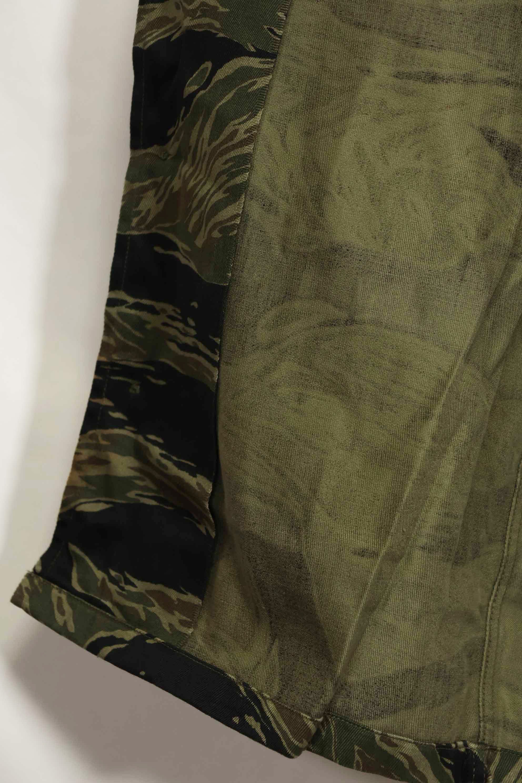 1960年代　ほぼデッドストック　シルバータイガー　タイガーストライプシャツ　US-M　状態良い　中古品