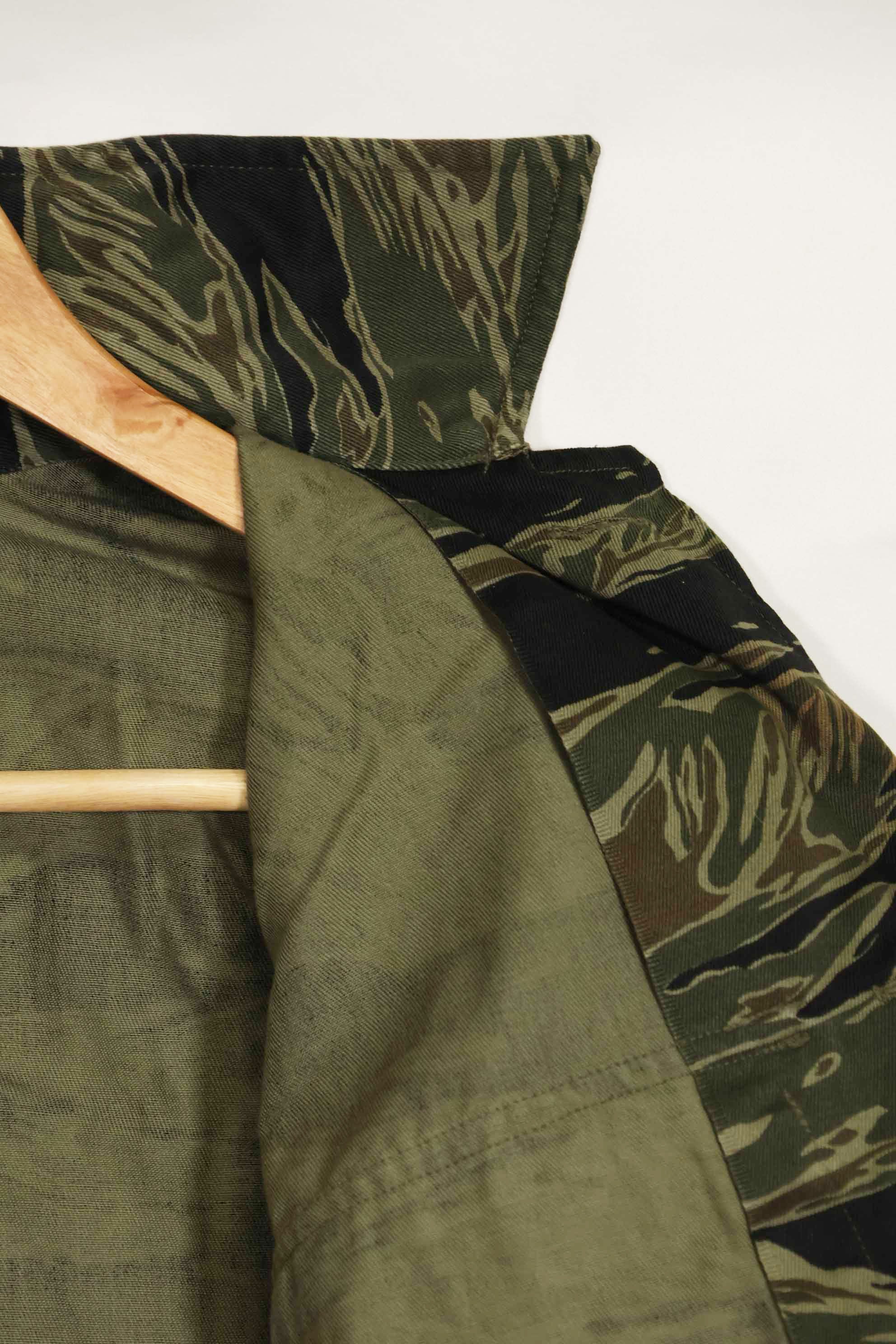 1960年代　ほぼデッドストック　シルバータイガー　タイガーストライプシャツ　US-M　状態良い　中古品