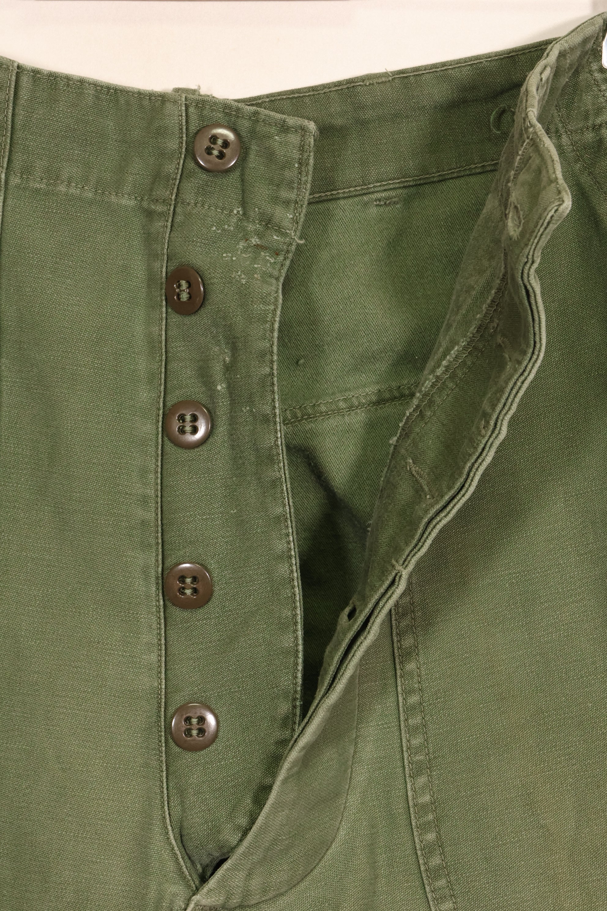 1950s TYPE 1 estimated MEDIUM US Army OG-107 Utility Pants Baker Pants Used C