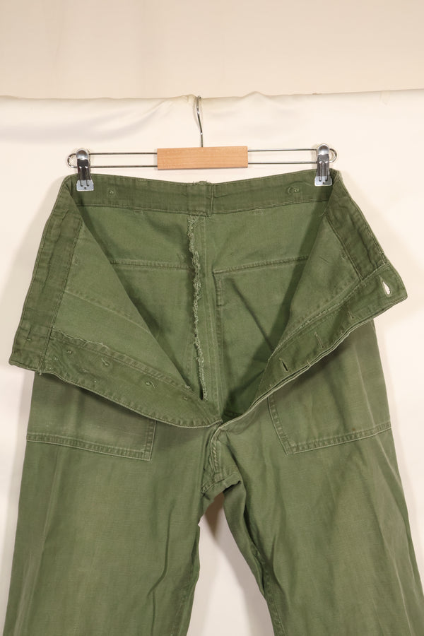 1950s TYPE 1 estimated MEDIUM US Army OG-107 Utility Pants Baker Pants Used C
