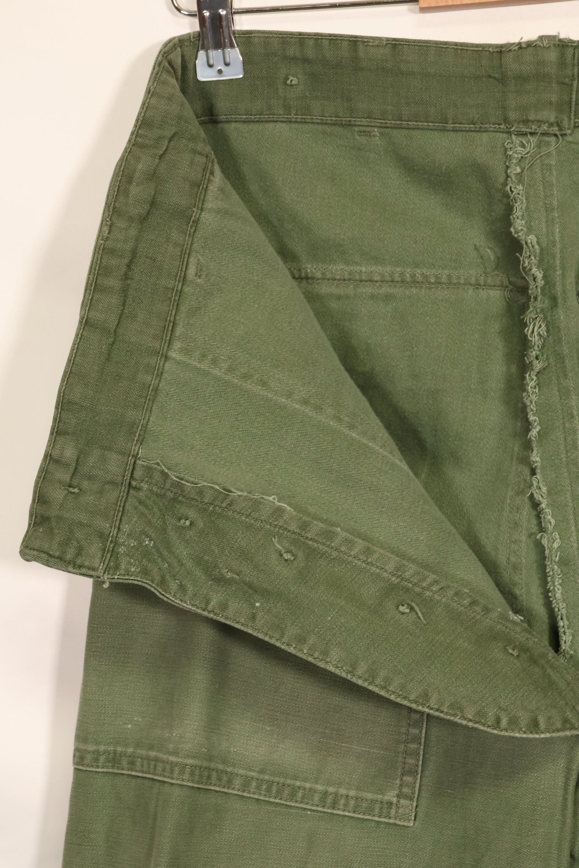 1950s TYPE 1 estimated MEDIUM US Army OG-107 Utility Pants Baker Pants Used C